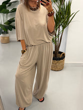 The Weekend Slouch Ribbed Co-Ord - Camel