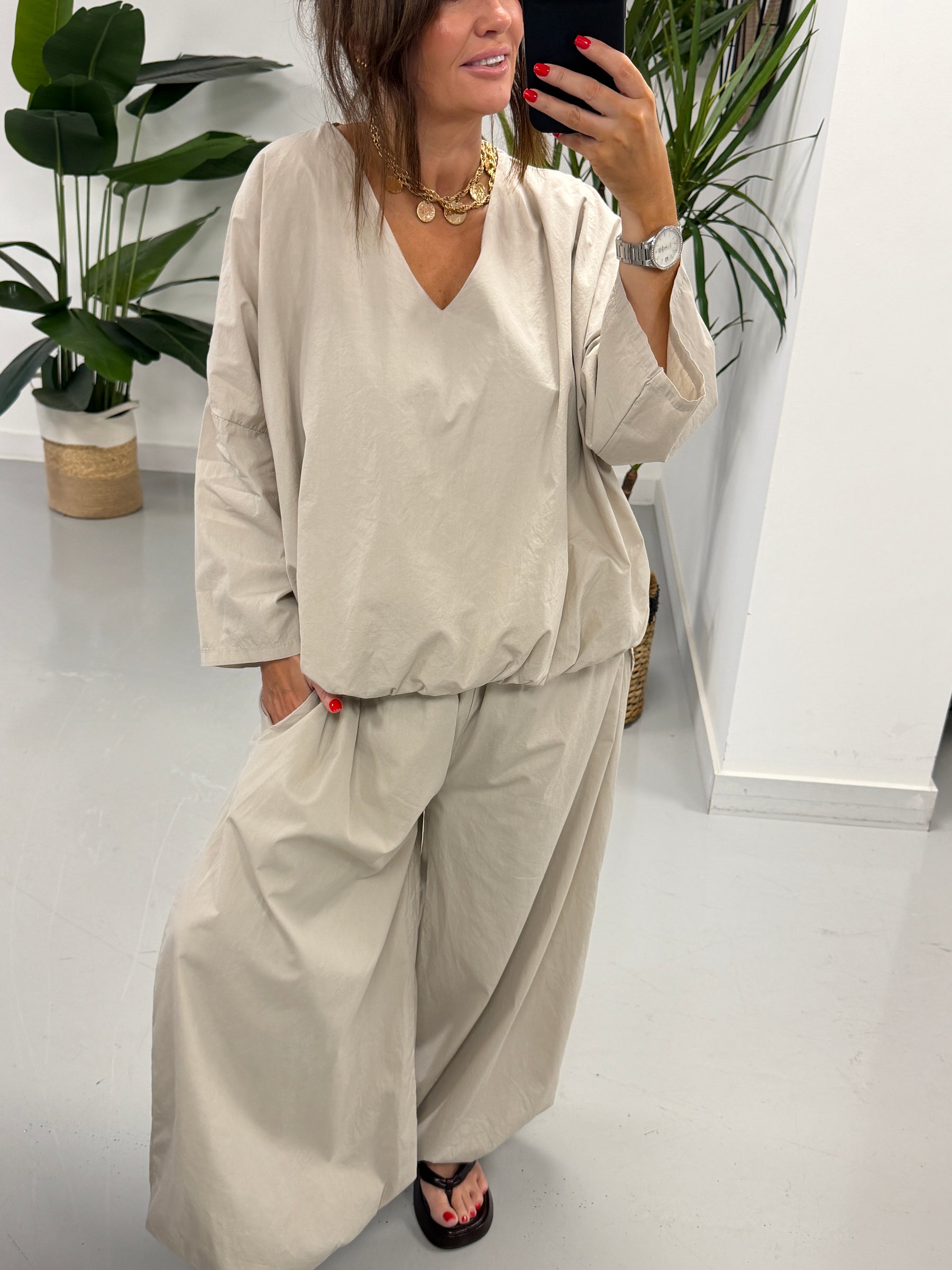 The Urban Retreat Balloon Trousers - Stone