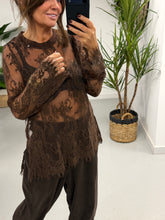 The Lexi Lace Mesh - Chocolate  (Size 10-16)