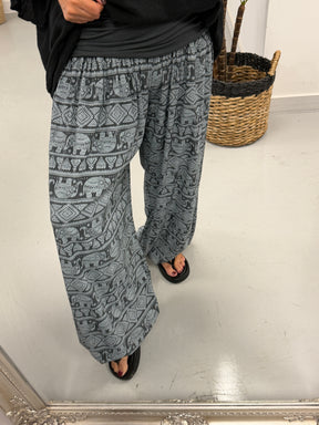 Ali Baba Slouch Pants - Grey Elephant