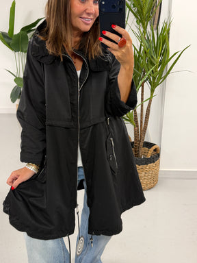 Fly Toggle Back Jacket - Black