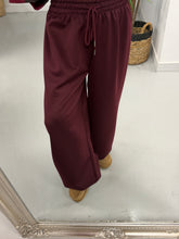 Toggle Cuff Scuba Joggers - Wine (Size 10-16)