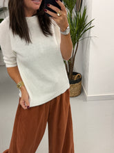 The Drift Crop Sleeve Knit - Winter White (Size 10-14)