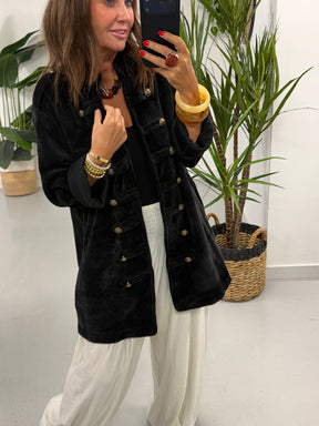 The Big Softie Military Jacket - Black