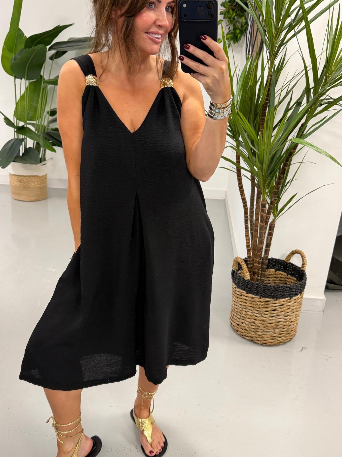 The Florence Playsuit - Black