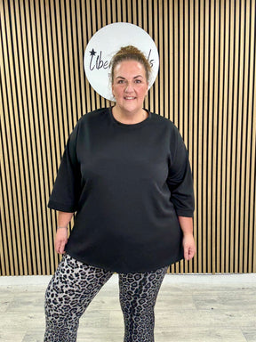 Molly Scuba Tee - Black