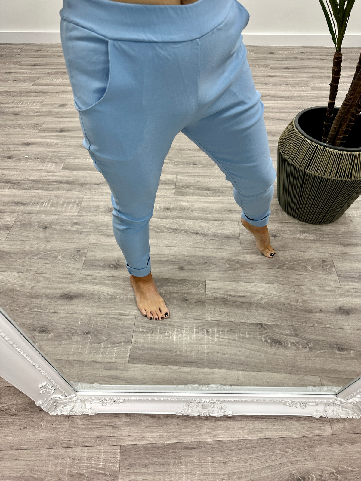 Stretch Magic Trousers - Baby Blue.