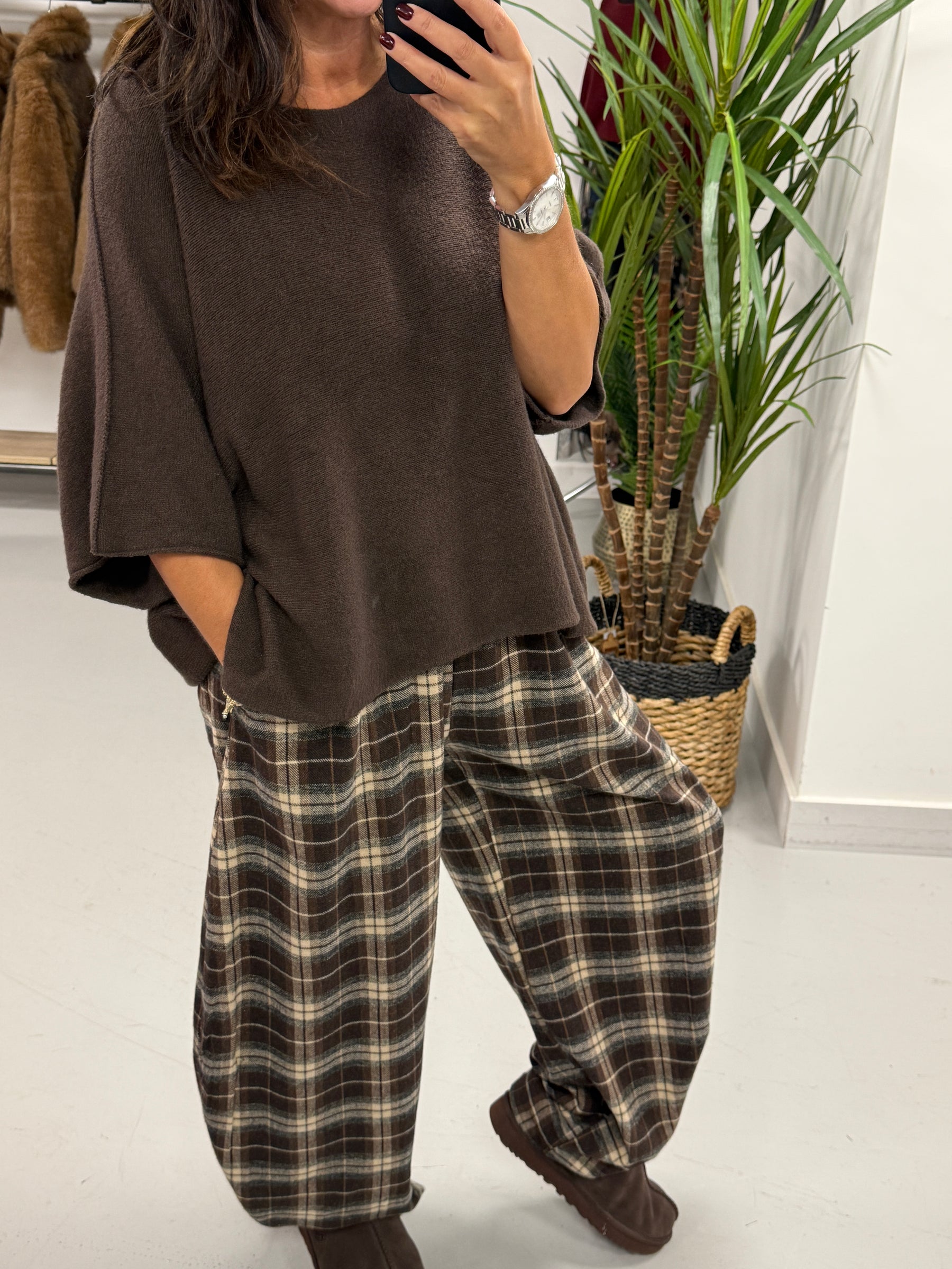 The Breacan Cocoon Joggers - Chocolate