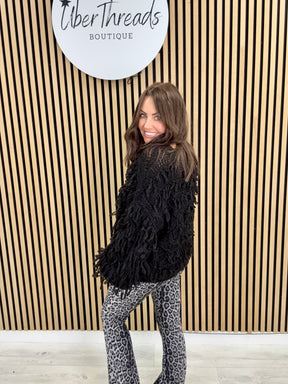 The Shaggy Jumper - Black