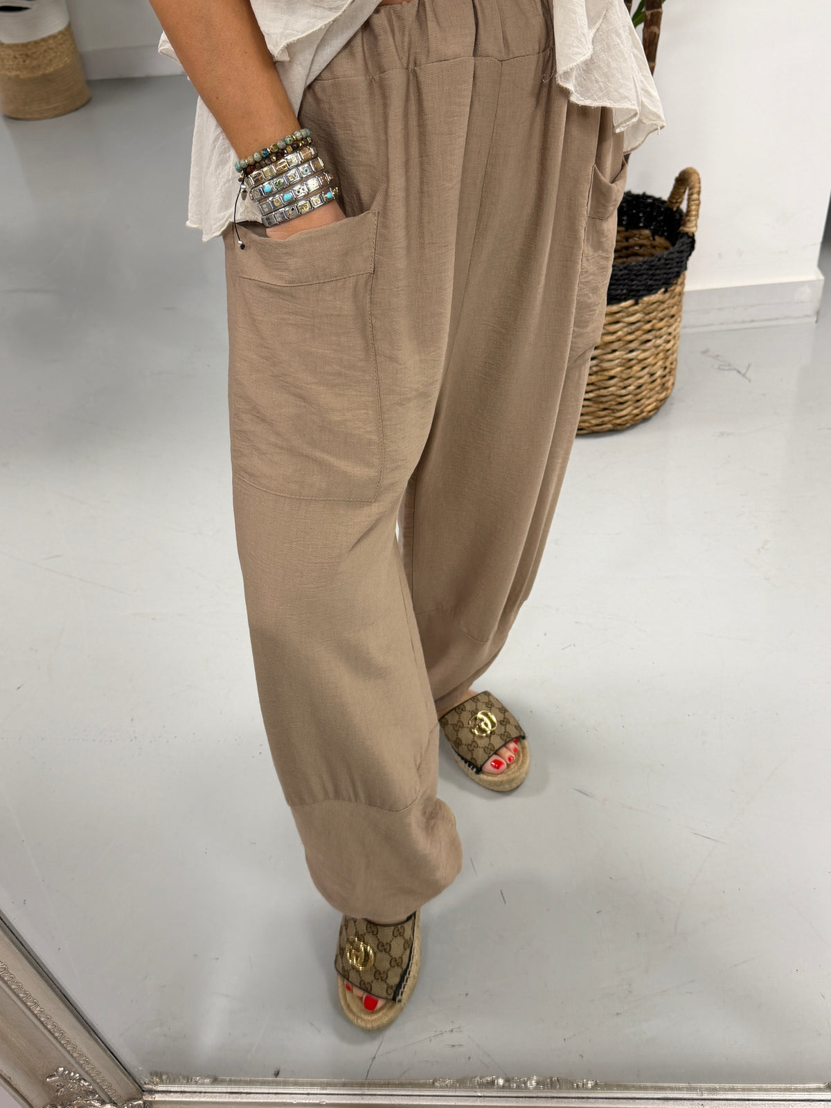 The Summer Tulip Trousers - Camel