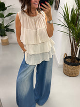 The Rio Ruffle Top - Stone