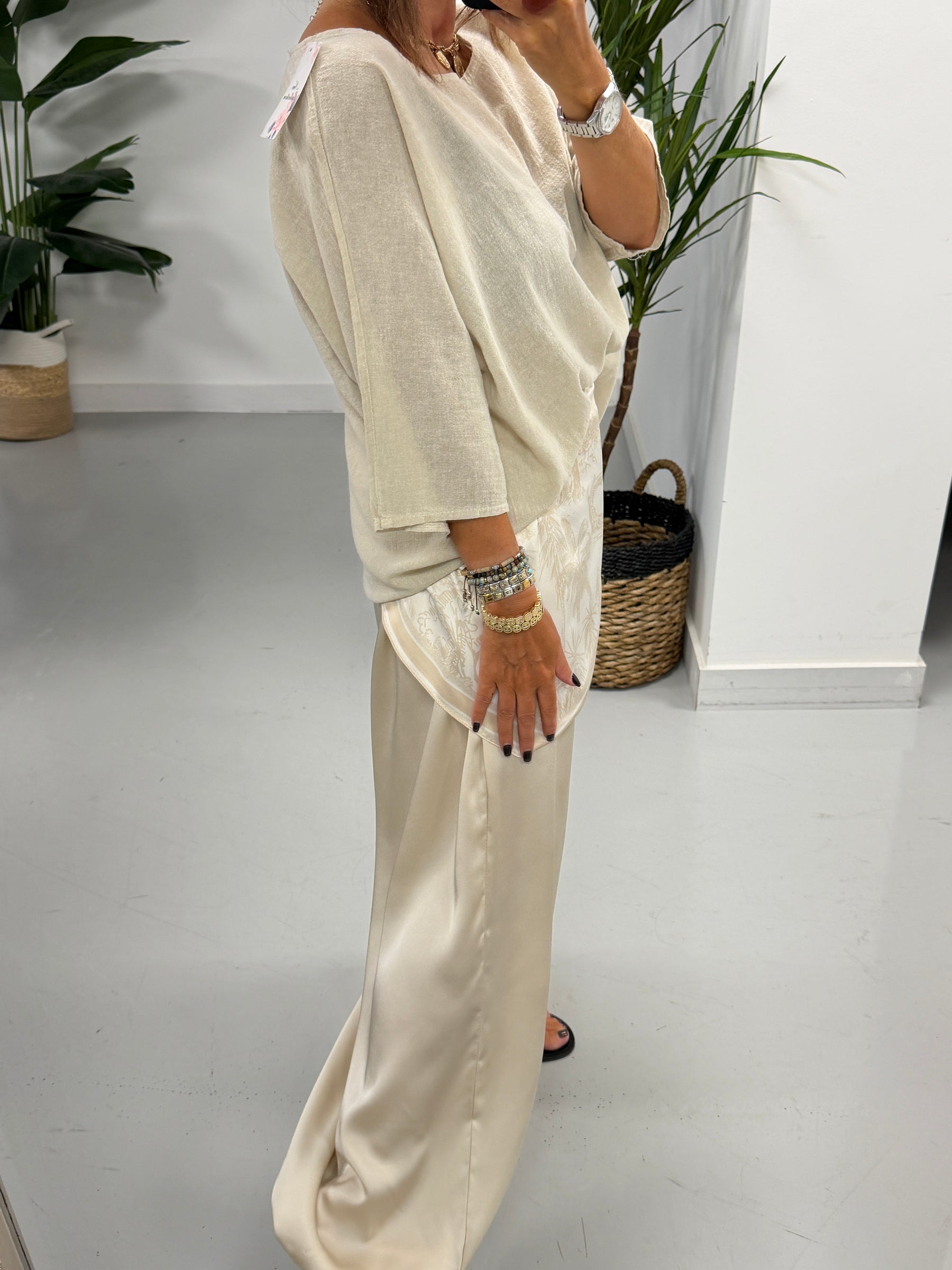 Basic Cotton Top - Cream