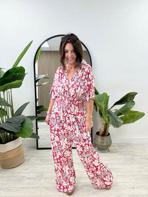 The Botanical Jumpsuit - Pink
