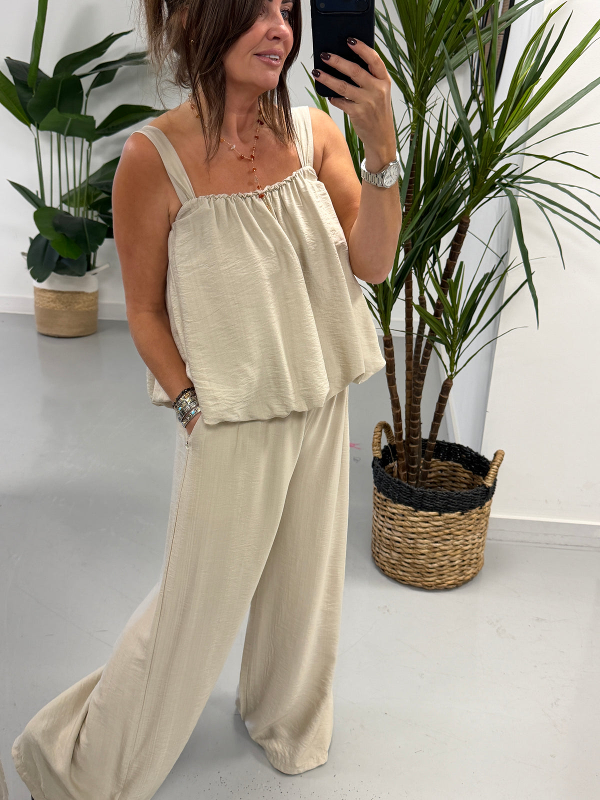 Bubble Inspired Co Ord - Cream