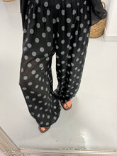 Polka Dot Balloon Pants - Black