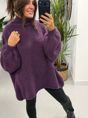 The Rustic Soft Knit - Purple