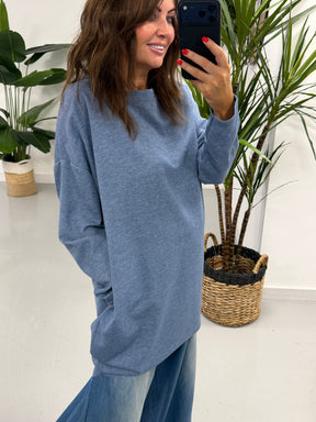Casual Edge Pocket Top - Baby Blue (Special Buy - No Return)