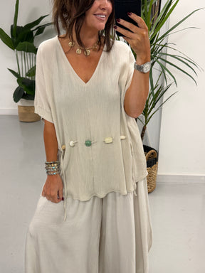 The Bondi Sands Stone Tunic - Cream