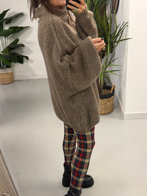 The Rustic Soft Knit - Mocha