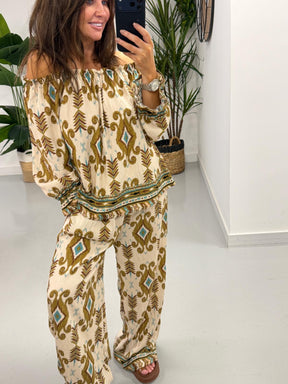 The Santorini Co Ord - Olive