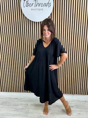 Heidi Swing Dress - Black