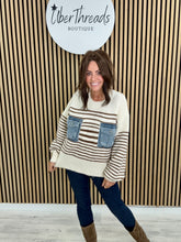 The Double Denim Pocket Stripy Knit