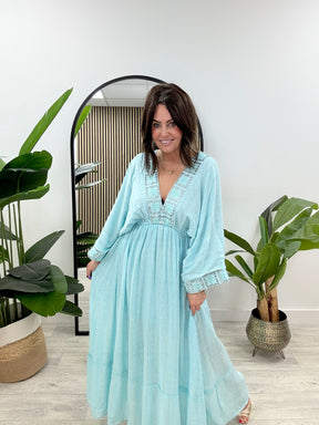 The Jasmine Maxi - Turquoise