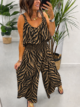 Luna Jumpsuit - Camel/Black Animal
