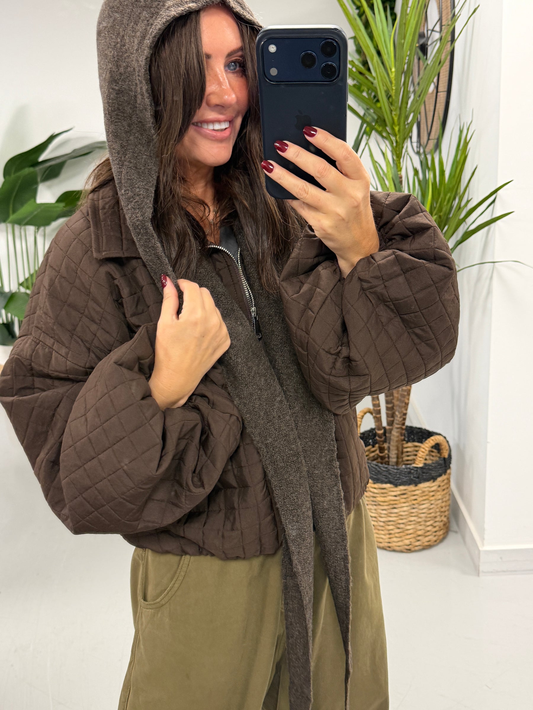 Ladies Scarf/Hood - Chocolate
