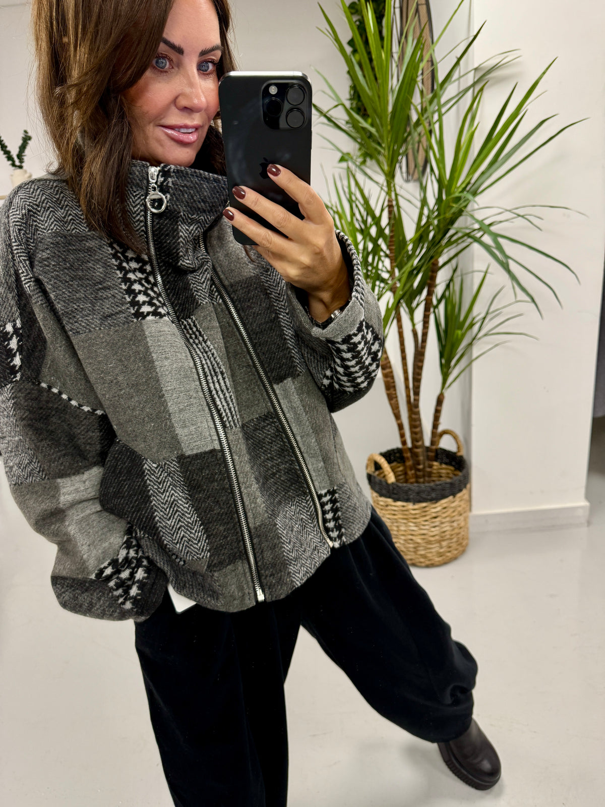 I.D Patchwork  Double Zip Jacket