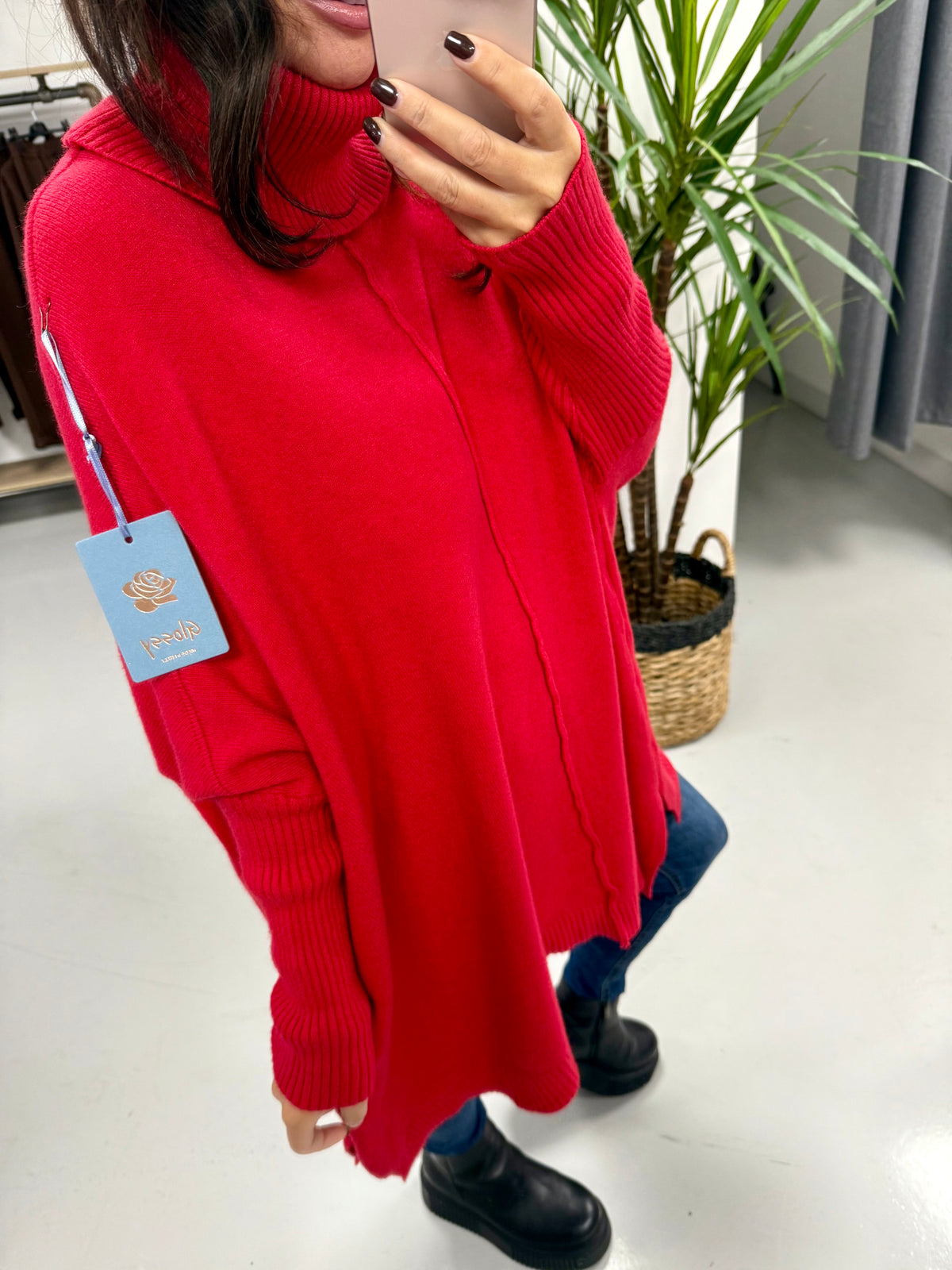 The Esme Soft Knit - Red