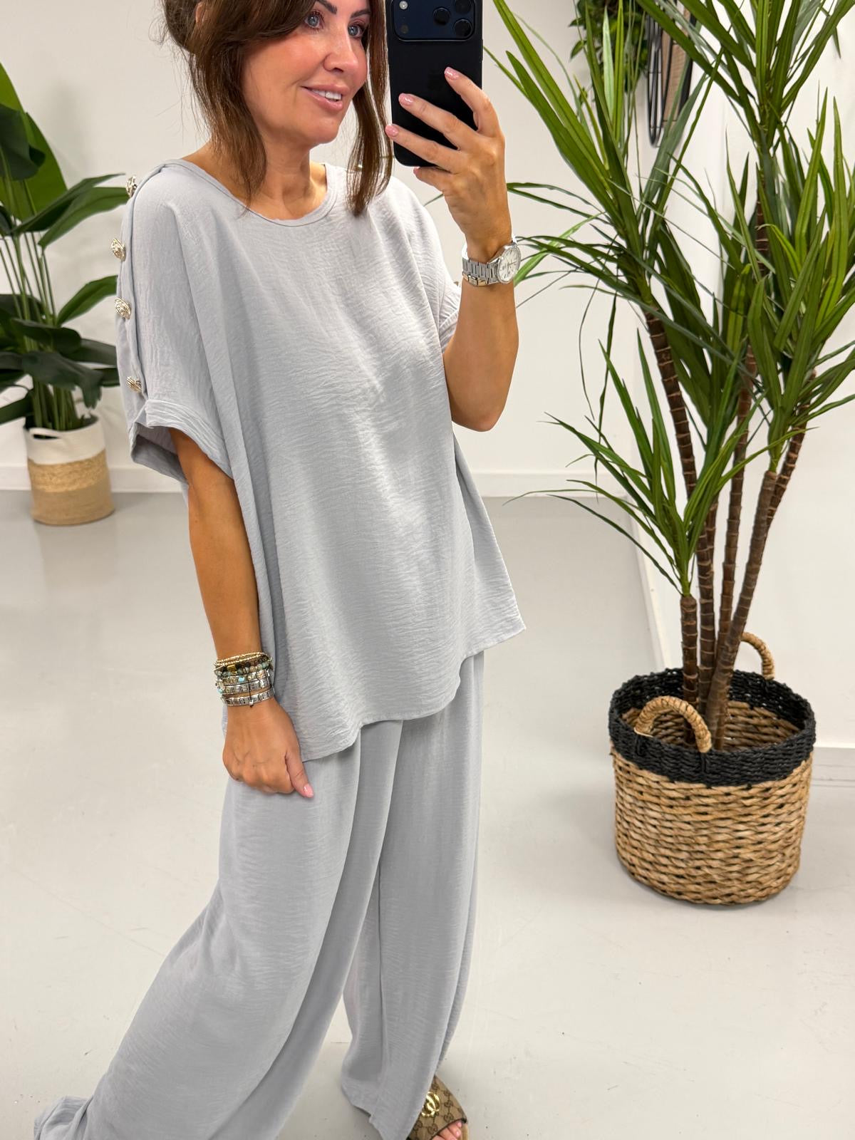 Military Two Piece - Light Grey