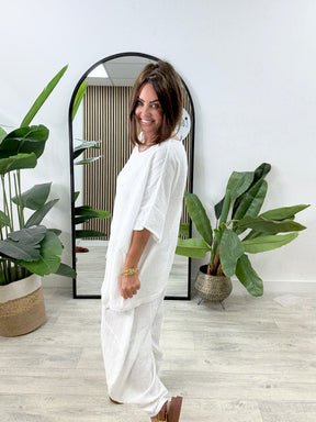 The Rustic Verona Co-Ord - White