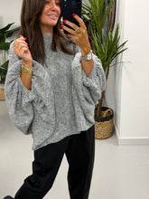 Zeta Otto Chunky Sleeve Knit - Grey
