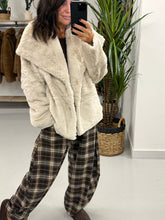 The Safron Faux Fur Coat - Cream