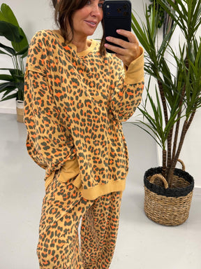 Animal Split Cuff Jersey - Orange