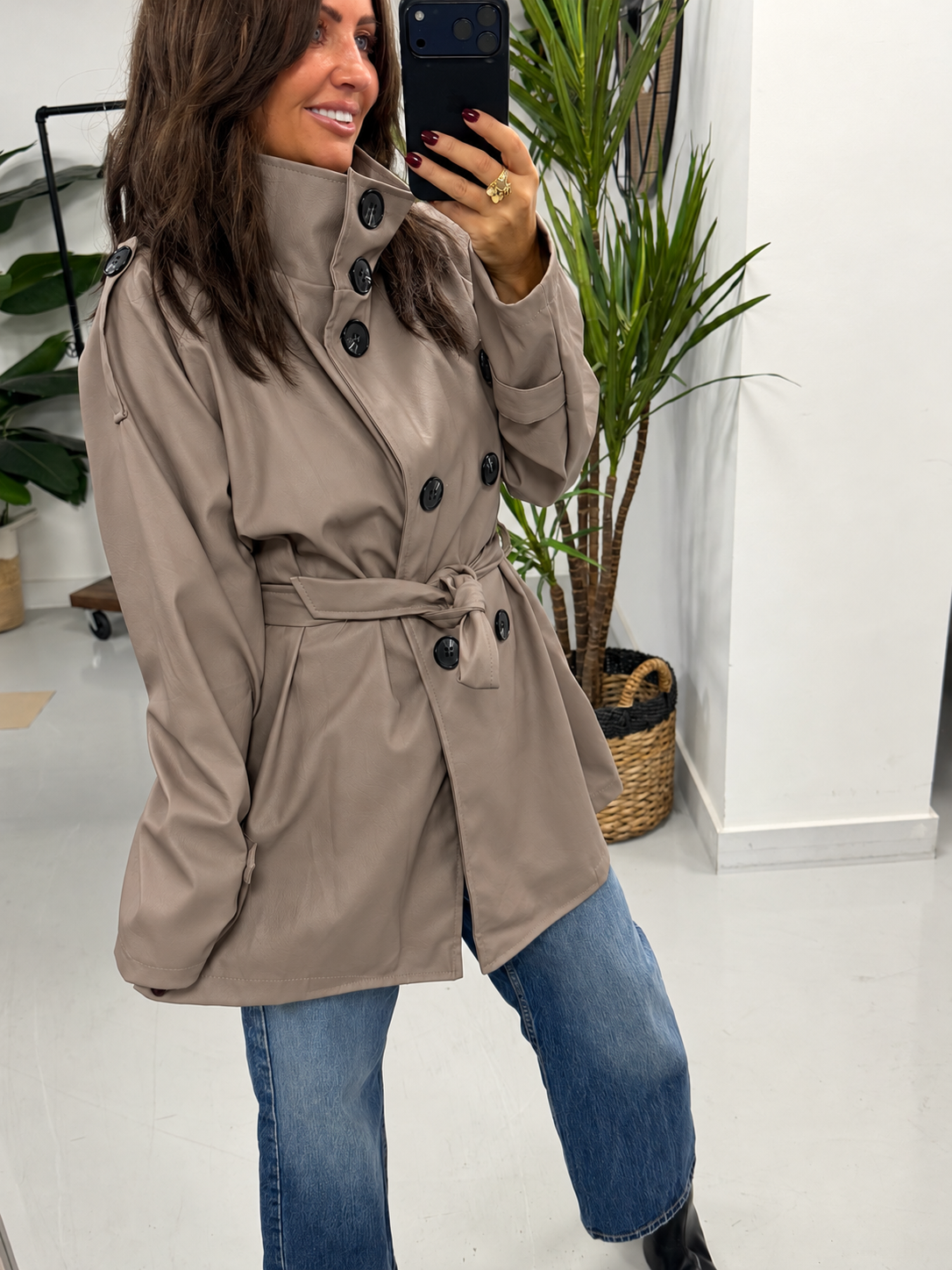 Trench Jacket - Taupe (Size 14-20)