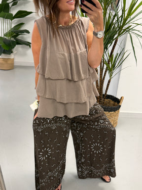 The Paisley Palazzo - Chocolate