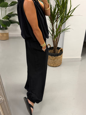 Crinkle Pebble Co Ord - Black