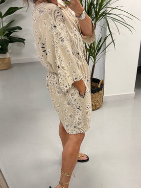 The Bandana Valencia Playsuit - Cream
