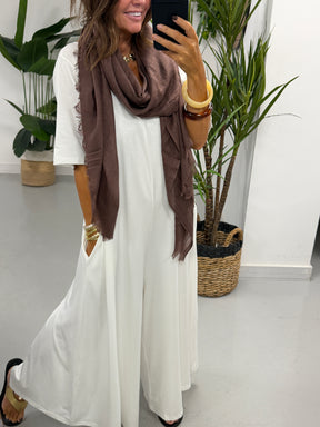 Jasmine Jumpsuit - Antique White