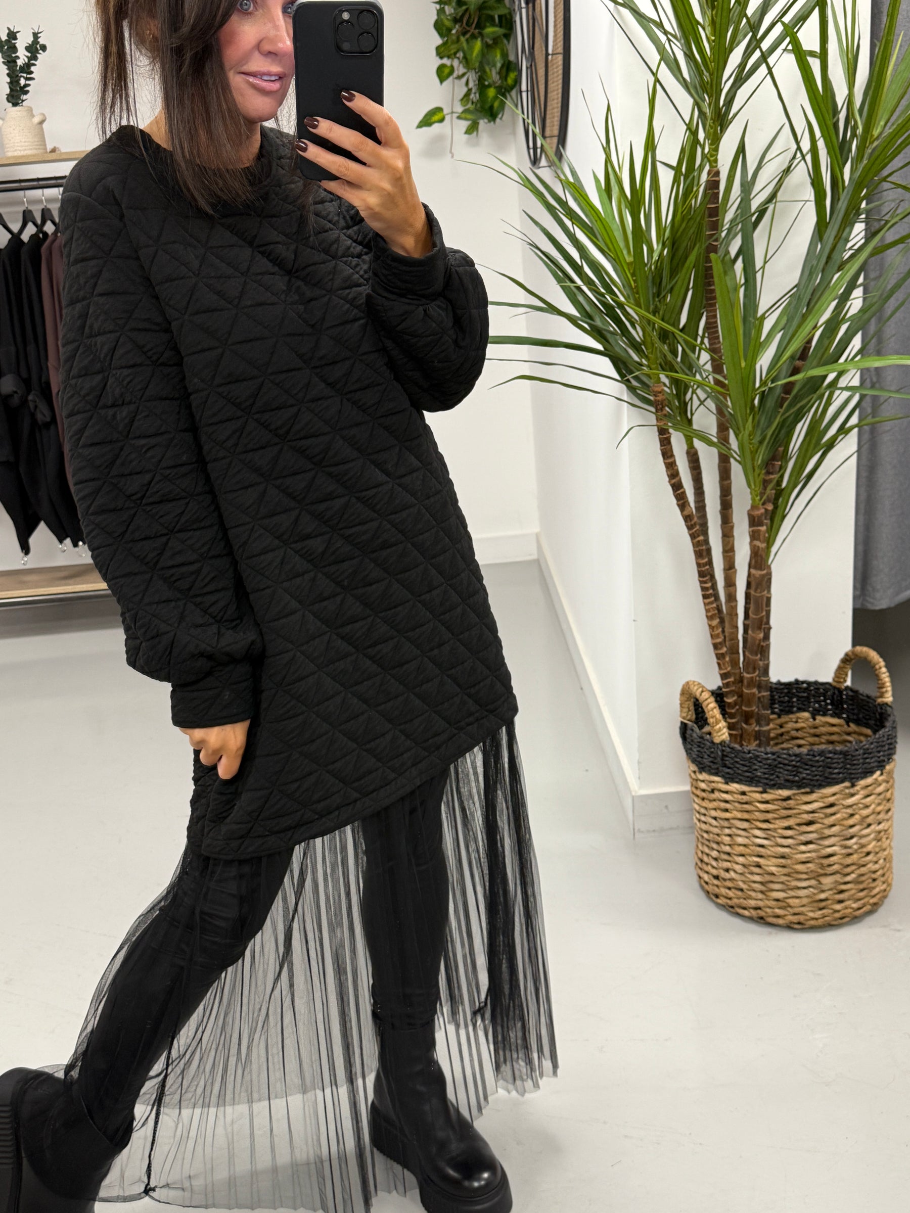 The Cosmo Pleated Tulle Dress