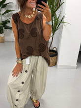 Paisley Embroidered Tunic - Chocolate