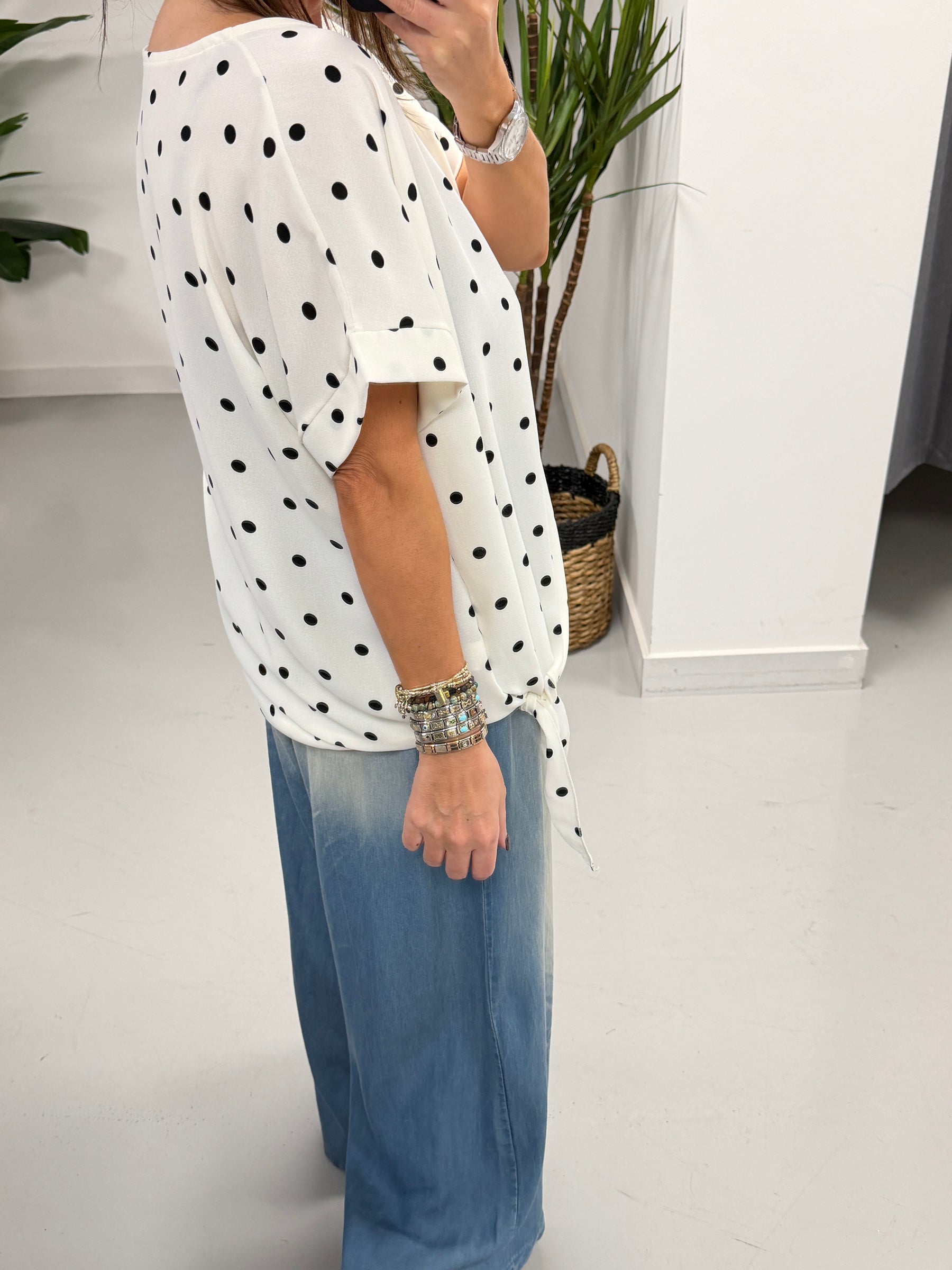 Dottie Side Tie - White