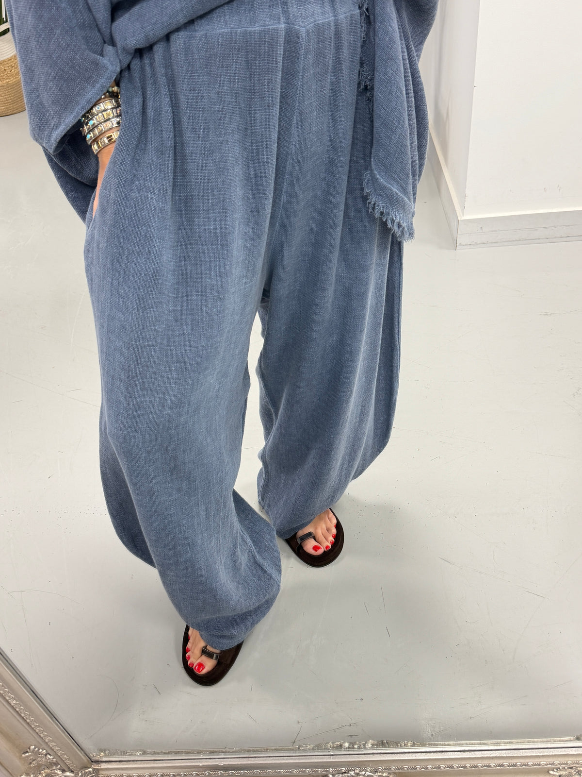 Sahara Barrel Trousers - Navy