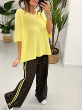 Gracie Crop Sleeve Knit - Sunshine Yellow