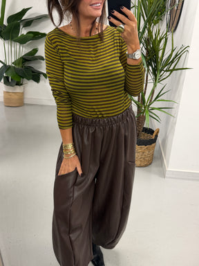 The Cashmere Blend Stripe Mesh - Green  (Size 8-14)