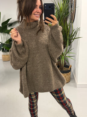 The Rustic Soft Knit - Mocha