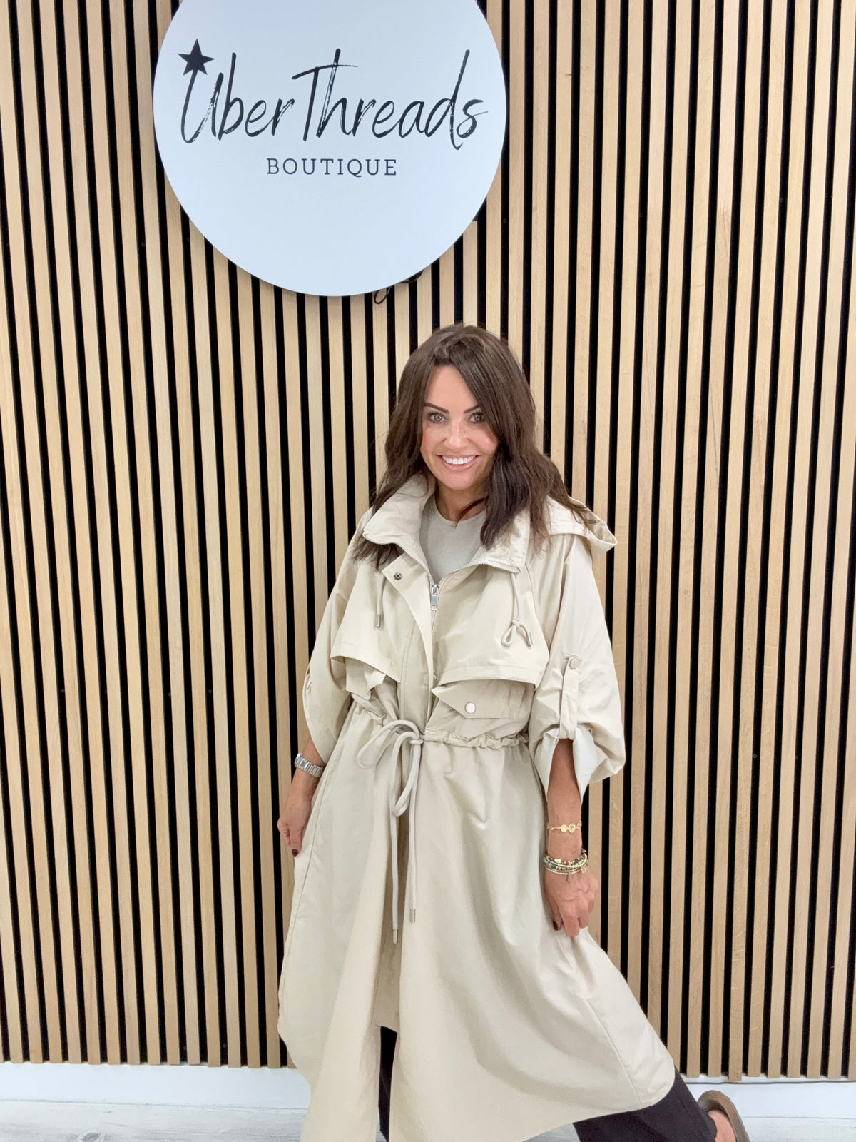 Fly Trench Jacket - Cream