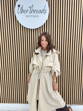 Fly Trench Jacket - Cream